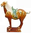 Best Unique Gift Ideas for Him / Her - 13" Glazed Ceramic Chinese Tang Horse Statue