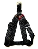 Hamilton Adjustable Easy-On Step-In Style Dog Harness, 5/8-Inch by 12-20-Inch, Small, Black