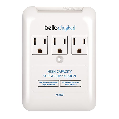 Bell'O Digital AS2003 3Outlet In Wall Appliance Surge Protector