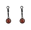 Earrings - E362 - Swarovski (tm) Crystal Drops (10mm / 3/8") ~ Lt. Colorado Topaz (Golden Brown)
