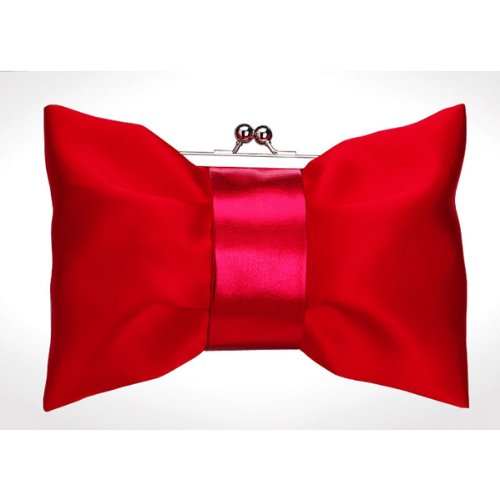 Satin Bow Evening Bag / Purse / Clutch