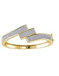 1.32ctw Round Diamond Micro-Pave Bangle Bracelet