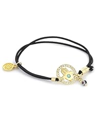 Blee Inara Black Elastic Hamsa with Swarovski Bracelet