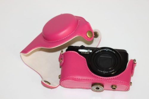 Kindofsmile Camera Case Bag for Casio Ex-zr1000 Zr1000 Camera Case + Shoulder Strap Red