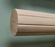 2 inch Wood Fluted Drapery Rod, UnFinished - 8' long [CAPITOL CITY LUMBER]