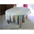 Pastels French Provence design banquet tablecloth 120"