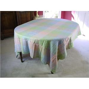 Pastels French Provence design banquet tablecloth 120"