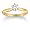 14k Yellow Gold Round Solitaire Diamond Engagement Ring (1/3 ct, H-I Color, SI2-I1 Clarity), Size 5