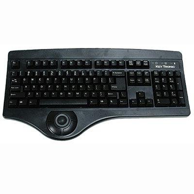 104KEY USB Trackball Keyboard Black