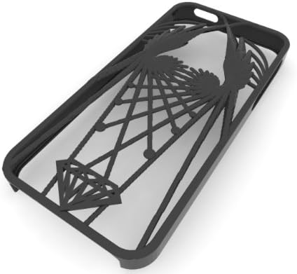 3D Printed Wings iPhone 5 Case, Black
