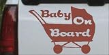 Baby On Board Stroller Girlie Car Window Wall Laptop Decal Sticker