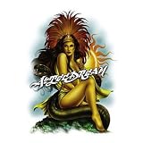 Professionally Framed Aztec Heat (Sexy Woman with Snake) Art Poster Print - 16x20 with RichAndFramous Black Wood Frame