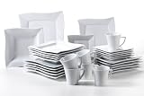 Produkt-Bild: Domestic 924216 Kombiservice 30-teilig Fiotto mit je 6 Tassen, Untertassen, Dessertteller, Teller tief und Teller flach