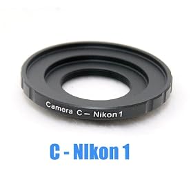 EzFoto C-Mount Movie lens to Nikon 1 Mount Adapter Ring, fits Nikon V1 J1