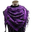 Houndstooth Square Shawl (40"x40"), Purple Black