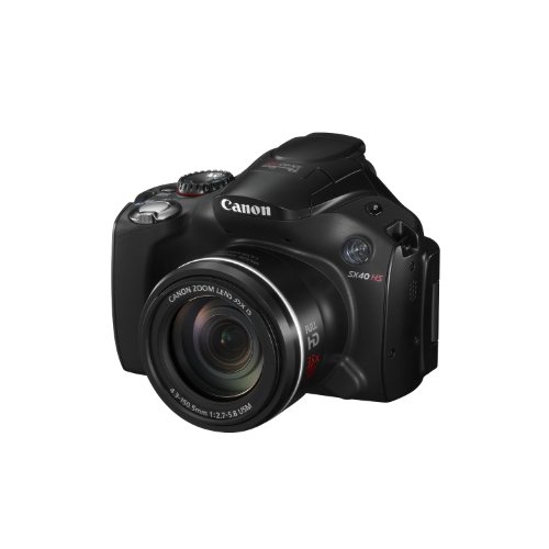 Canon SX40 HS 12.1MP Digital Camera with 35x Wide Angle Optical Image Stabilized Zoom and 2.7-Inch Vari-Angle Wide LCD