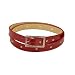 Women's Rhinestone Studded and Stitched Dress Belt w. Rhinestone Studded Rectangular Buckle