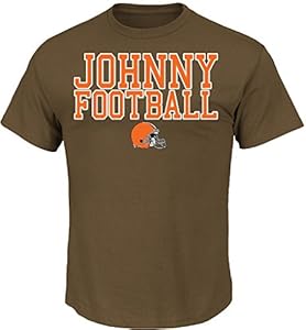Johnny Manziel Cleveland Browns Short Sleeve T Shirt by Majestic (Large)