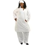 Womans White Caftan Kaftan Style Pant Set
