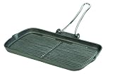 Typhoon Solutions Folding Handle Rectangular Cast Iron Chargriller