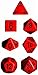 Chessex CHX25414 Dice-Opaque Red/Black Set