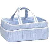 Trend Lab Gingham Seersucker Storage Caddy, Blue