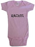 RACHEL / Hurry Up - Name-series - White or Pink Onesie / Baby T-shirt