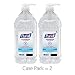 Purell Advanced 9625-02-EC Hand Sanitizer Refreshing Gel, cl Scent, 2 L, Tabletop Pump Bottle, 2-Pack