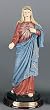 Bareggio Collection - Statue - Immaculate Heart of Mary - Poly Resin Statues on Dark Base - 8in.