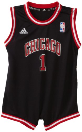 NBA Infant Chicago Bulls Derrick Rose Onesie Alternate Jersey - R22Uubb5 (Black, 12 Months)
