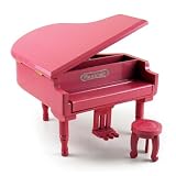Adorable Pink Baby Grand Piano Music Jewelry Box w. Stool (The American Dream, (Miss Saigon))