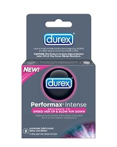 Durex Performax Intense Condom, 3 Count