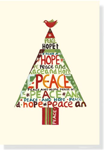 Peace Hope Tree Small Boxed Holiday Cards (Christmas Cards, Holiday Cards, Greeting Cards)