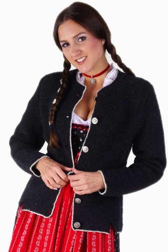 urige TRACHTEN STRICKJACKE Micha anthra linkslinks, Größe 38