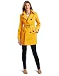 MICHAEL Michael Kors Womens Double Breasted Buckled Belt Trench Coat