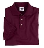 Jerzees Adult 6 oz. 100% Cotton Jersey Men's Golf Shirt (L / MAROON)