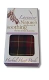 Burgundy Check Boxed Lavender Herbal Heat Pack Wheat Bag - soothing aches & pains