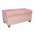 Kids Personalized Storage Bench - Dimple Pink