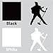 Singer The King - Movie Decal Vinyl Removable Decorative Sticker for Wall, Car, Ipad, Macbook, Laptop, Bike, Helmet, Small Appliances, Music Instruments, Motorcycle, Suitcase