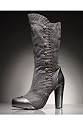Newport News Suede boot with ruffle