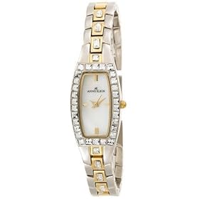 AK Anne Klein Women's Swarovski Two-Tone Crystal Accented Watch #108739MPTT