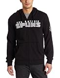 NBA Men's San Antonio Spurs Gametime Full Zip Hood (Black, Large)