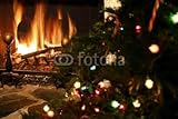 Wallmonkeys Peel and Stick Wall Decals - Fireplace & Christmas Tree - 60