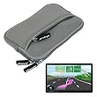 Premium Gray Glove Series Carrying Case + Clear Screen Protector for Garmin Nuvi 1450 1450LMT