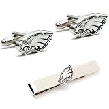 Philadelphia Eagles Cufflinks and Tie Bar Gift Set