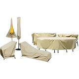 Blue Wave Extra Large Market Patio Umbrella Cover