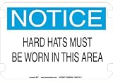 10 x 7 Standard Notice Signs- Hard Hats Must Be Worn