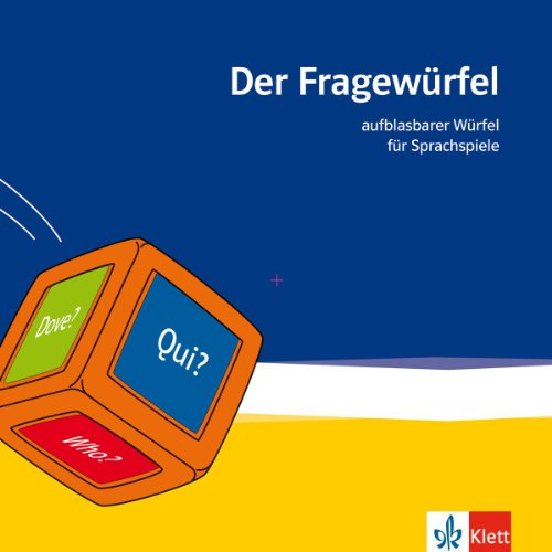 Der Fragewürfel: Aufblasbarer Würfel für Sprachspiele (Deutsch, Englisch, Französisch, Spanisch, Italienisch, Russisch und Latein)