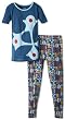 Kicky Pants Baby-Boys Infant Print Short-Sleeve Pajama Set