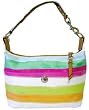 COACH HAMPTONS WATERCOLOR STRIPE HOBO